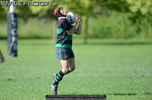 2015-05-16 Rugby Lyons Settimo Milanese U14-Rugby Monza 0099